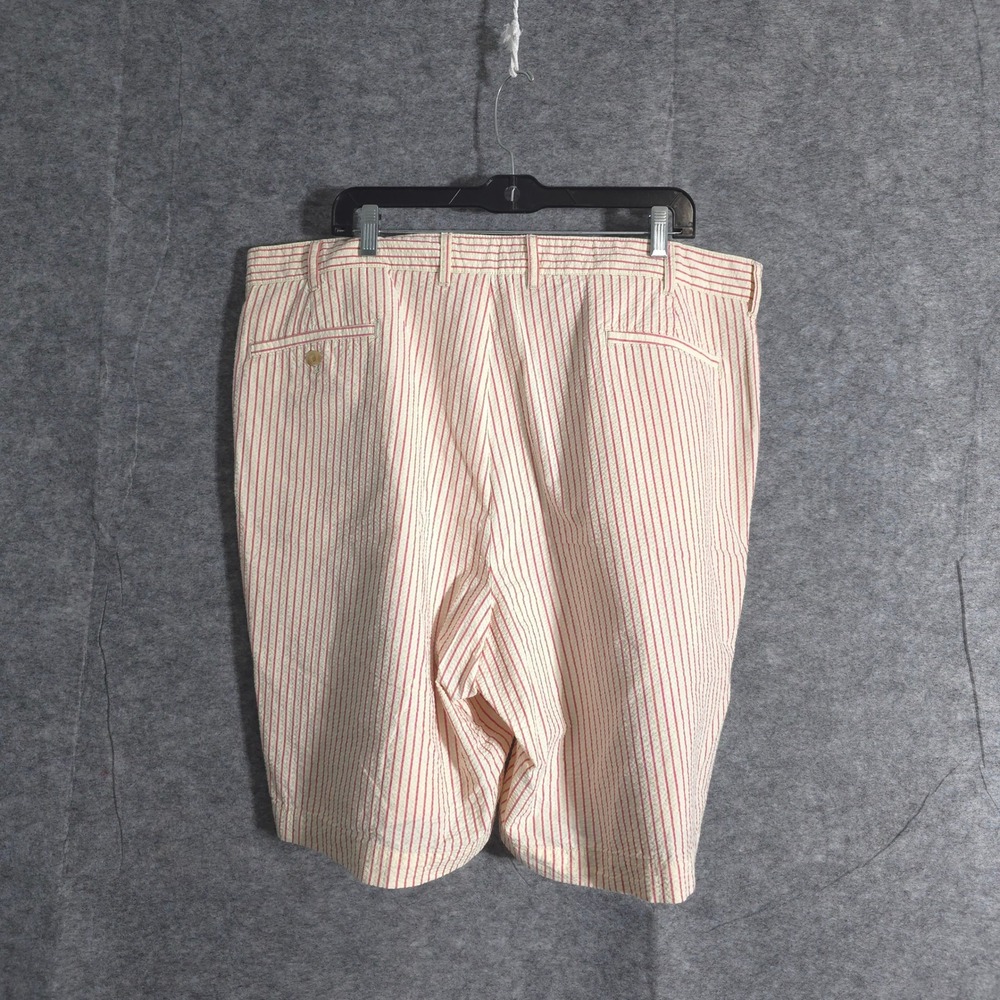 Bills Khakis Parker Shorts Mens 42 Red Striped Seersucker Standard Fit USA Chino - Picture 2 of 12